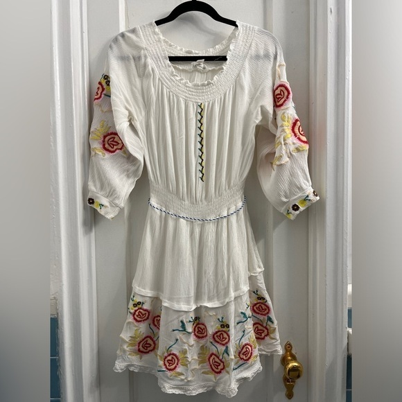 Anthropologie Dresses & Skirts - Anthropologie Allison New York embroidered white dress, large